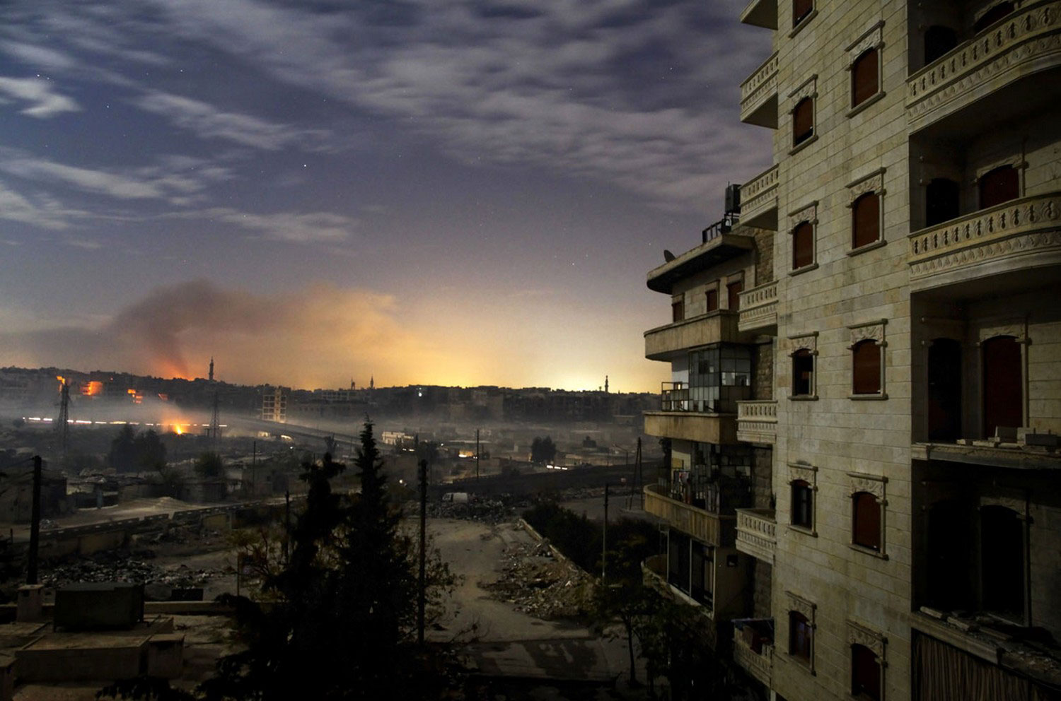 война в северном городе Алеппо, фото из Сирии