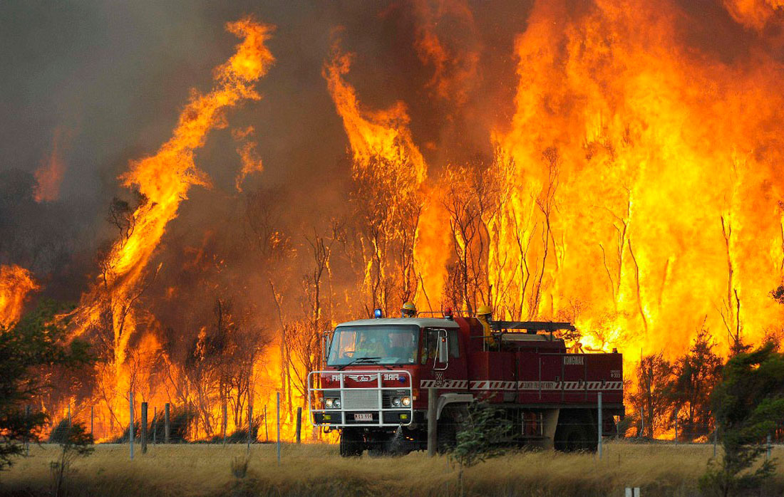 Пожарная машина, фото из Австралии