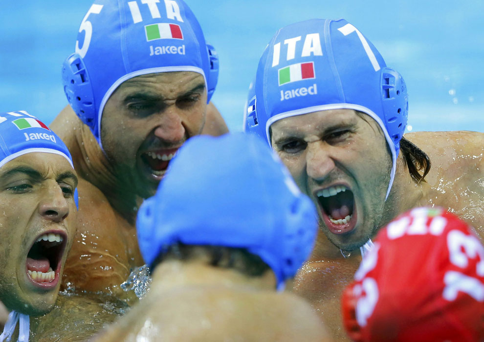 Италия против Греции, водное поло, олимпиада