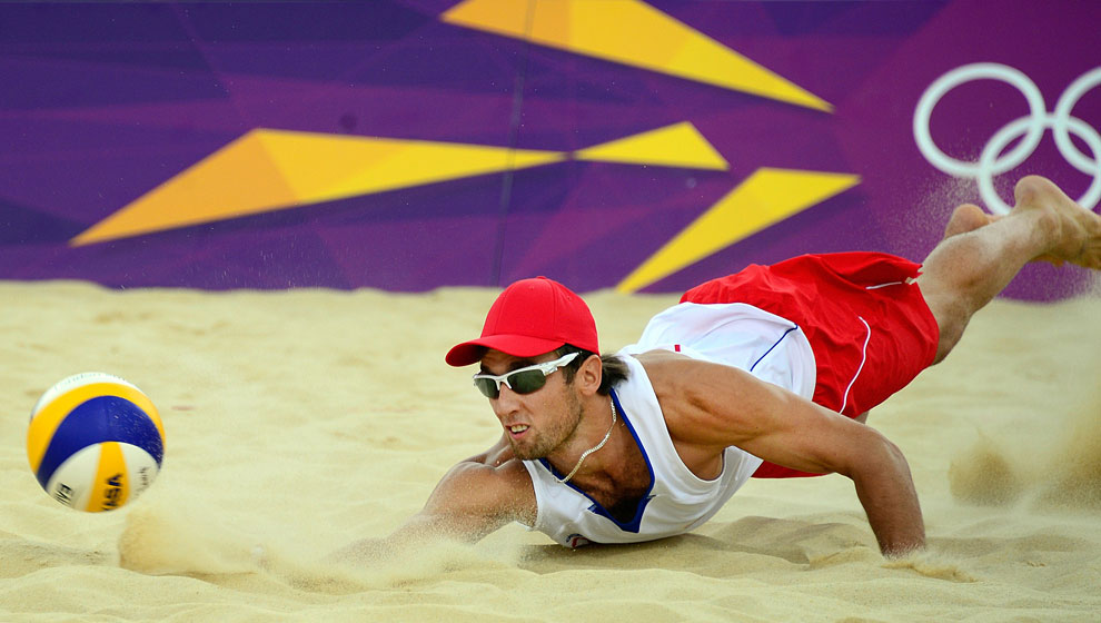 пляжный волейбол на олимпиаде в Англии