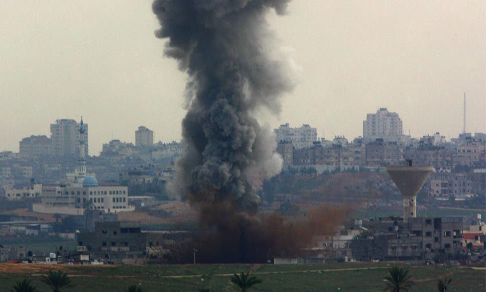 Взрыв в северной части сектора Газа, фото