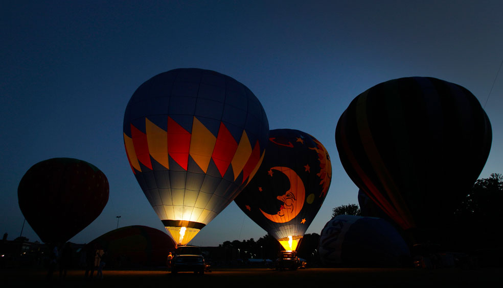 Воздушные шары на фестивале в США, фото