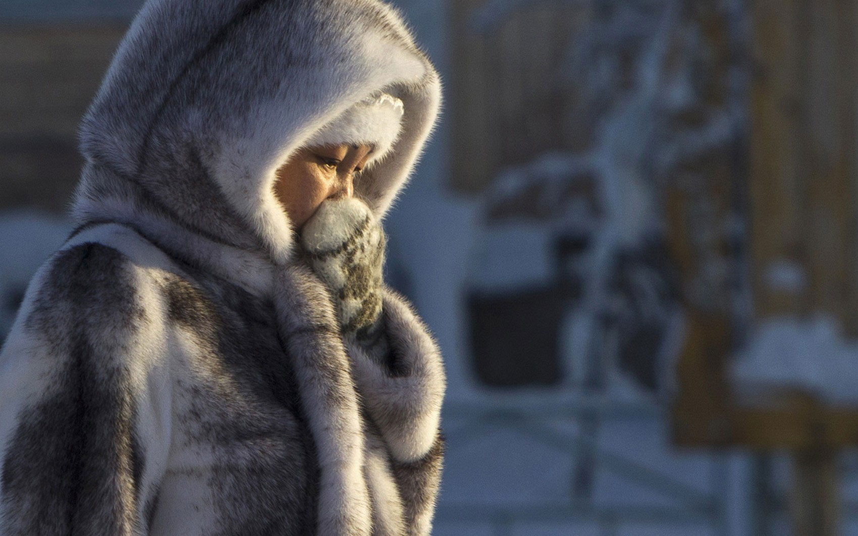 зима в Якутске