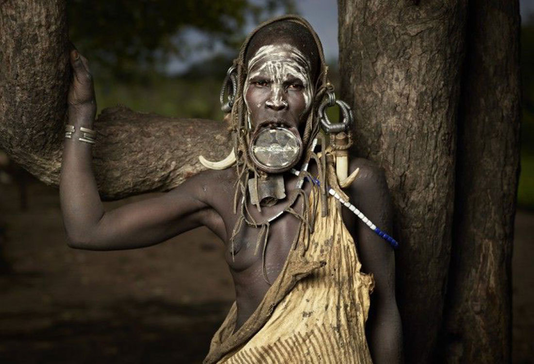 племя мурси, фото, Эфиопия, Африка