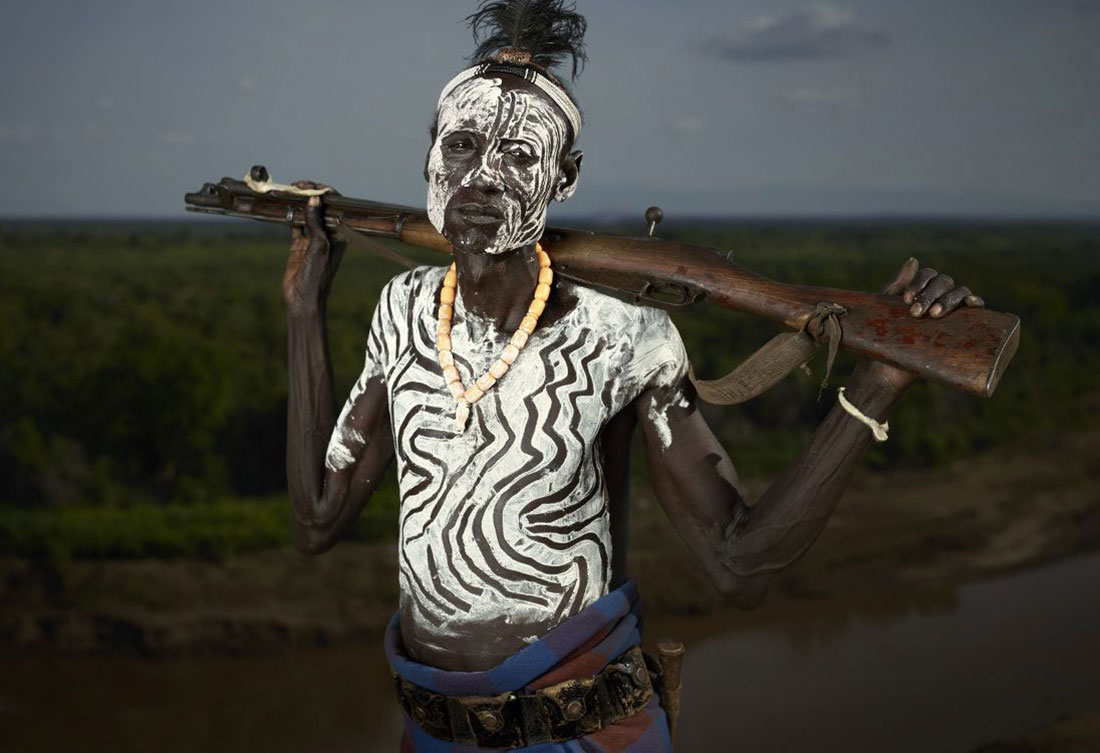 рисунки на теле племени, фото, Эфиопия, Африка