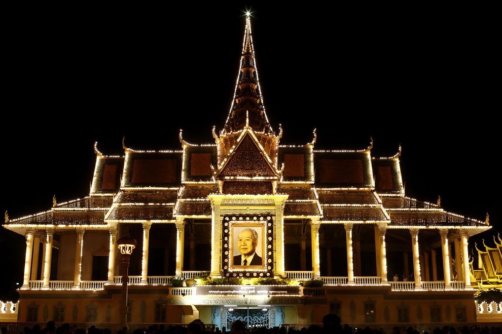 дворец в Пномпене, Камбоджи, фото