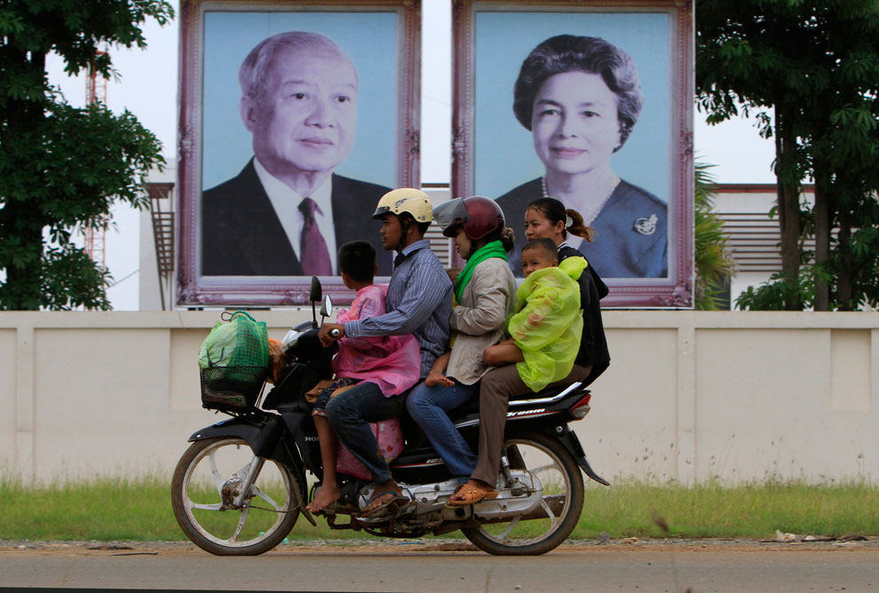 портреты королевской семьи, Камбоджа, фото