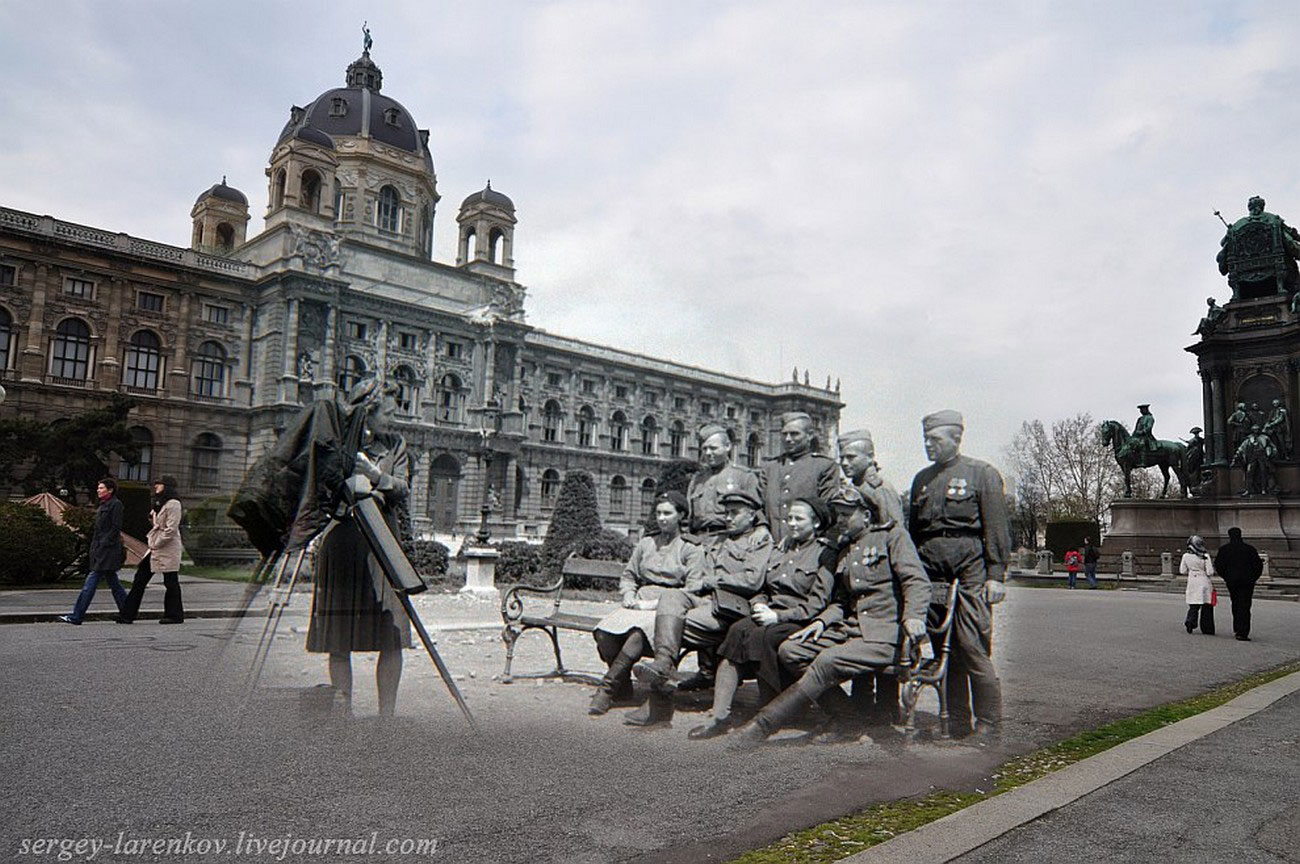 Фотосессия у памятника Марии Терезе