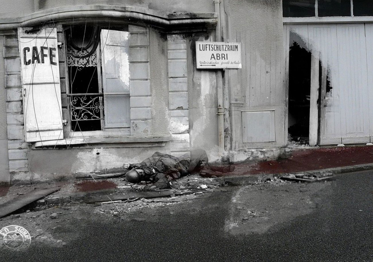 погибший на улицах Нормандии