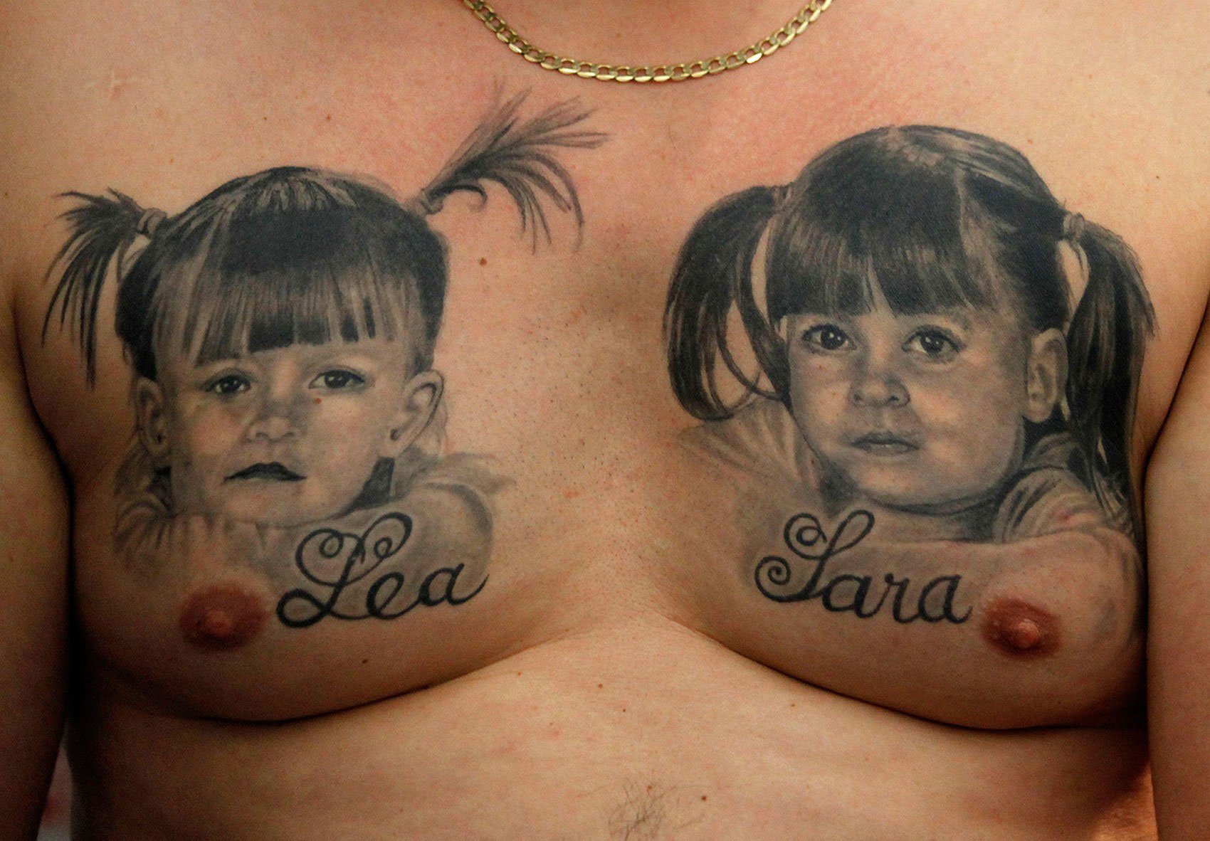 татуировки на груди, фото